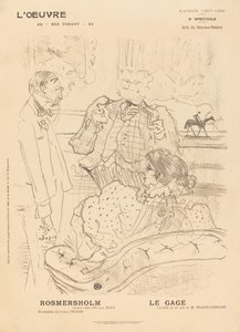 Rosmersholm ، Le Gage1897. بواسطة هنري دي تولوز لوتريك