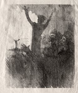 شلومي فوس في الكنيس ، 1897. بواسطة هنري دي تولوز لوتريك