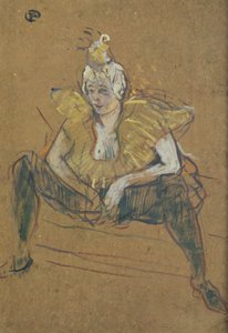 The Clowness Cha-U-Kao Seated ، 1895 بواسطة هنري دي تولوز لوتريك