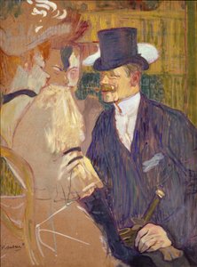 الإنجليزي ويليام توم وارينر ، 1861-1934 في مولان روج ، 1892. بواسطة هنري دي تولوز لوتريك