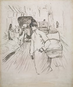 المغسلة ، 1888. بواسطة هنري دي تولوز لوتريك