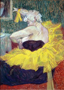 The clown Cha U Kao, artist at the Moulin Rouge - oil on cardboard بواسطة هنري دي تولوز لوتريك