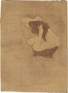 امرأة تمشط شعرها امرأة تمشط شعرها ، 1896. بواسطة هنري دي تولوز لوتريك