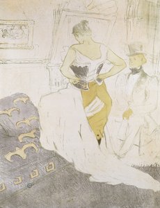 امرأة في مشد ، من Elles ؛ امرأة في مشد ، من Elles ، 1896 بواسطة هنري دي تولوز لوتريك