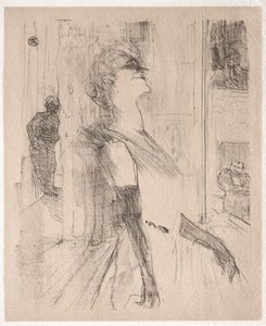 إيفيت جيلبرت: على خشبة المسرح بواسطة Henri de Toulouse-Lautrec