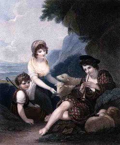 المنشد الريفي ، محفور وحانة. بواسطة أنتوني كاردون (1772-1813)