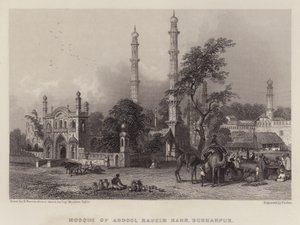 مسجد عبد الرحيم خان ، برهانبور (لون ليثو)