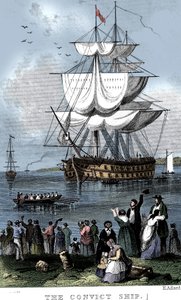 السفينة المدانة ، c1820.