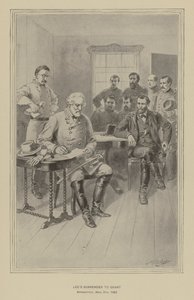استسلام لي لجرانت ، أبوماتوكس ، فيرجينيا ، 9 أبريل 1865 (ليتو) بواسطة هنري الكسندر (بعد) أوغدن