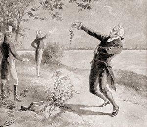 المبارزة -مبارزة هاميلتون في 11 يوليو 1804 ، من تاريخ بلادنا ، نشرت عام 1905