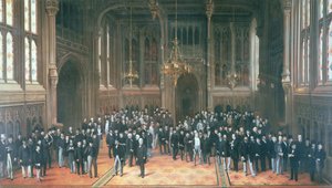 بهو الأعضاء ، مجلسي البرلمان ، 1872-1873 بواسطة هنري بارود