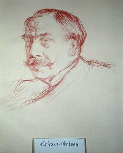 أوكتاف ميرابو (1848-1917) 1901 (طباشير أحمر على ورق)