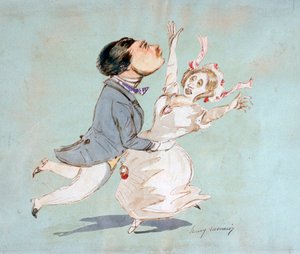 زوجان ، c1825-1877 بواسطة هنري بونافنتشر منير