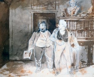 شخصان ، c1825-1877 بواسطة هنري بونافنتشر منير