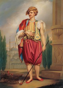 صورة لتوماس هوب 1769-1831 بالزي التركي بعد ويليام بيتشي ، أوائل القرن التاسع عشر.