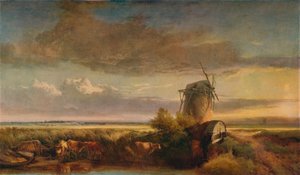 ميلز أون فنز ، c1853 بواسطة هنري برايت