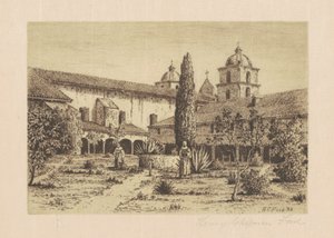 حديقة ، مهمة سانتا باربرا ، 1888. بواسطة هنري تشابمان فورد
