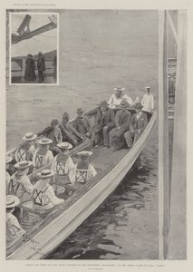نقل كرونجي وزوجته وابنه وموظفيه إلى النقل ميلووكي في القاطع المسلح لطائرة HMS دوريس