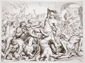 كيف قام Hereward بمسح Bourne من الفرنسيين ، التوضيح من Hereward the Great بواسطة Charles Kingsley ، الحانة. عام 1870 ، نقشها سي جي لويس (نقش ألواح الصلب) بواسطة هنري كورتني سيلوس