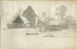 Shenstone - مزرعة: رسم بني داكن ، و [1788-1855] (رسم) بواسطة هنري كرزون ألبورت