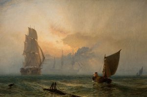 جدران إنجلترا الخشبية ، 1856. بواسطة هنري داوسون