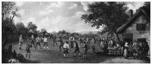 مباراة الكريكيت القطرية ، القرن التاسع عشر 1912. بواسطة هنري ديكسون