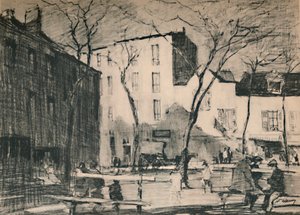 La Place Du Tertre ساحة قروية لم تمس. ، c1927 ، 1927