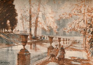يحب لوكسمبورج باريس الأشجار والأطفال ، c1927 ، 1927