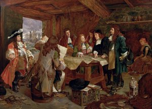 مجلس الحرب - وليام ، أمير أورانج ومعاونيه بعد الهبوط في تورباي ، 5 نوفمبر 1688