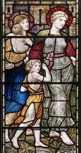 Buckland ، St Mary ، James Powell & Sons ، Henry Holiday ، The Barcote Chapel ، Charity ، 1889 بواسطة هنري عطلة
