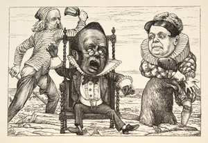 كان خوفه عظيمًا جدًا لدرجة أن صدرته تحول إلى اللون الأبيض "، من The Hunting of the Snark ، وهو عذاب في ثمانية نوبات ، بواسطة لويس كارول ، حانة. 1876 بواسطة هنري عطلة