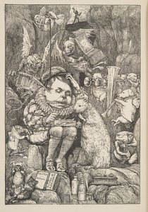 أحضر القندس ورقة وحافظة وأقلام ، من The Hunting of the Snark ، وهو عذاب في ثمانية نوبات ، بقلم لويس كارول ، حانة. 1876 بواسطة هنري عطلة