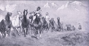 المبردات الهنود يأخذون مبالغ إلى Stellens bosch ، من After Pretoria: The Guerilla War التي نشرتها Harmsworth Bros Limited ، 1901 بواسطة هنري إنجليس جودريل شيلدون ويليامز