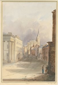 بلدة وولسال والكنيسة: لوحة ألوان مائية ، 1844 بواسطة هنري جيمس نويز