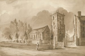 كنيسة ويلنهول: رسم بني داكن ، و [1844] (رسم) بواسطة هنري جيمس نويز