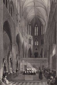 Consecration of colonial bishops in Westminster Abbey, London (engraving) بواسطة هنري ملفيل
