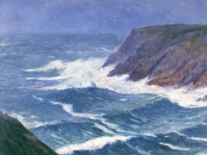 Île de Groix ، منظر ساحلي عند مدخل ميناء القديس نيكولاس ، 1908.