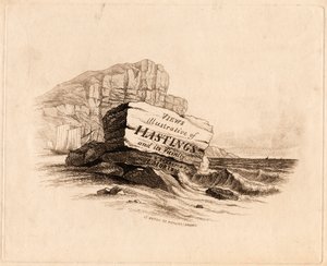 "آراء / توضيحية لـ / Hastings / والمناطق المجاورة لها / Drawn & Engraved / بقلم هـ. مورتون 15 إيتون سانت بيمليكو ، لندن" [صفحة العنوان] بواسطة هنري مورتون