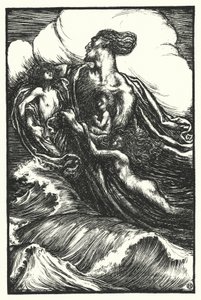 قصيدة ماثيو أرنولد: The Forsaken Merman (نقش) بواسطة هنري أوسبوفات