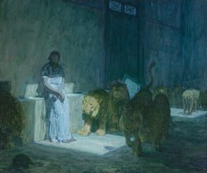 دانيال في دين ليون ، 1907-1818 (زيت على ورق مثبت على قماش)