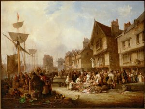 The Old Quayside ، نيوكاسل بواسطة هنري بيرلي باركر