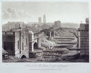 جسر لندن القديم ، لندن ، 1832