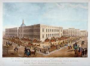مكتب البريد العام الجديد ، مدينة لندن ، c1830