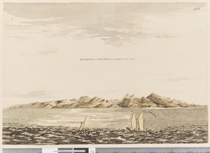 الصفحة 16 Otaheite ، عندما تحمل بوينت فينوس SW مسافة 5 كيلومترات بعيدة ، 1768-75 (مرحاض) بواسطة هنري روبرتس
