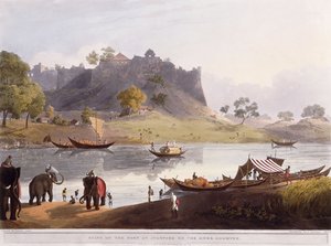 أطلال الميناء في جوانبور على نهر Goomtee ، 1824 بواسطة هنري سالت