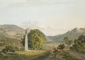 المسلة في أكسوم ، نقشها دانيال هافيل (1785-1826) 1809 (أكواتينت) بواسطة هنري سالت