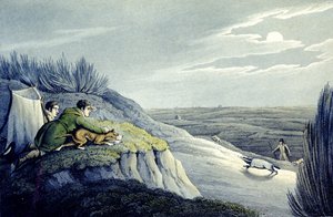 Badger Catching من الرياضة الوطنية لبريطانيا العظمى ، نقشها ج. كلارك بواسطة هنري توماس (بعد) ألكين