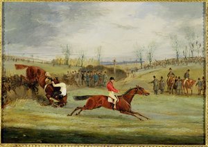 A Steeplechase ، تحوط آخر بواسطة هنري توماس الكين