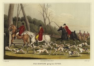 صيد الثعلب في الغلاف (chromolitho) بواسطة هنري توماس الكين