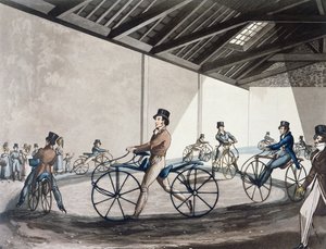 مدرسة جونسون لركوب الخيل المشاة ، 1819 (لون ليثو) بواسطة هنري توماس الكين